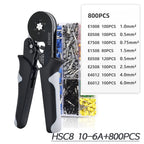 Crimping Pliers Tubular Terminal Hand Tools HSC8 6 - 4A 0.25 - 10mm2 6 - 6A 0.25 - 6mm2 Electrical Mini Wire Ferrule Clamp Kit