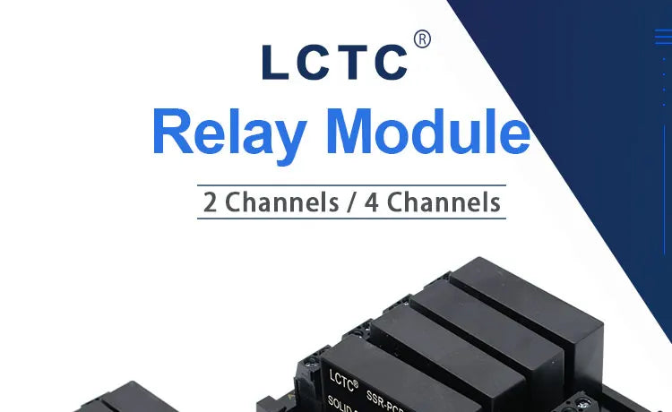 LCTC Solid State Relay Module 2 Or 4 Channels Relay DC TO AC DC TO DC 5A Common Positive Common Negative SSR DIN Mounted Relay