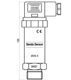 0 5V 0 10V pressure sensor transmitter 4 20ma 0-20mA signal 0.5 4.5V 40mpa 35kpa 5mpa 10 bar gauge 1/4 1/2" NPT thread hydraulic