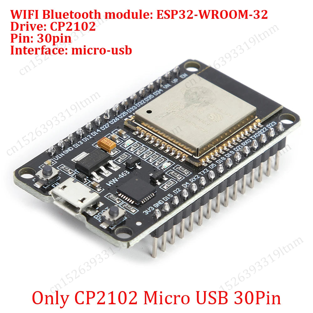 ESP32 Development Board 30Pin Breakout Board WiFi+Bluetooth Ultra-Low Power Dual Core ESP-32 Expansion Board for Arduino