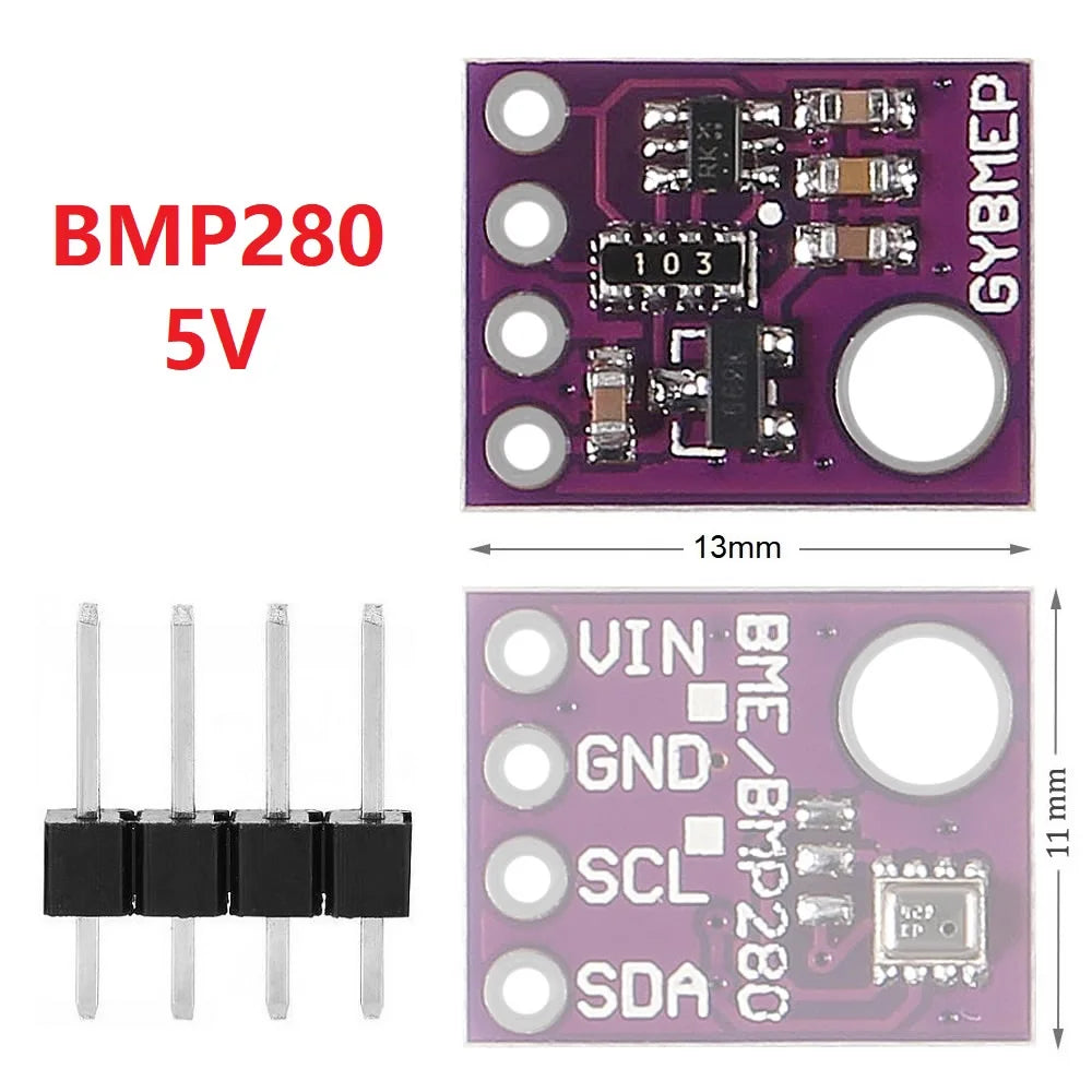 GY-BME280 3.3V 5V BMP280 bmp180 Digital Sensor Temperature Barometric Air High Precision Atmospheric Pressure Module I2C SPI
