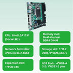 8-Bay C246 ITX NAS Motherboard 4x 2.5G LAN 2*M.2 NVME 8*SATA3.0 2*DDR4 PCIE 16X LGA1151 8th/9th Core Xeon Industrial Mainboard