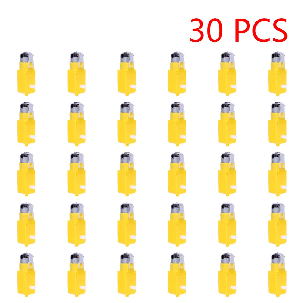 30-1pc Dual Shaft TT Motor DC 3-12V DIY Smart Car Robot Gear Motor Install EMC Smart Car Chassis Four Drive Gearbox Engine Motor