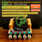 ZK-SUB600 BT Amplifier Board Module 2.0 Channel 300W+300W+Subwoofer Extension TPA3255 DC 18-50V with Subwoofer