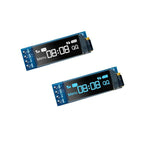 0.91 Inch OLED Display Module White/Blue OLED 128X32 LCD LED Display SSD1306 12832 0.91 IIC I2C Communicate for Arduino