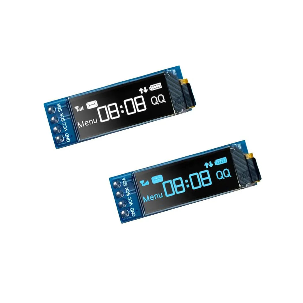 0.91 Inch OLED Display Module White/Blue OLED 128X32 LCD LED Display SSD1306 12832 0.91 IIC I2C Communicate for Arduino