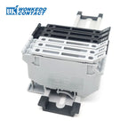 10Pcs UK5-HESI Screw Din Rail Terminal Block Fuse Holder 5*25mm 24V/220V LED With Disconnect Lever Wire Electrical Connector