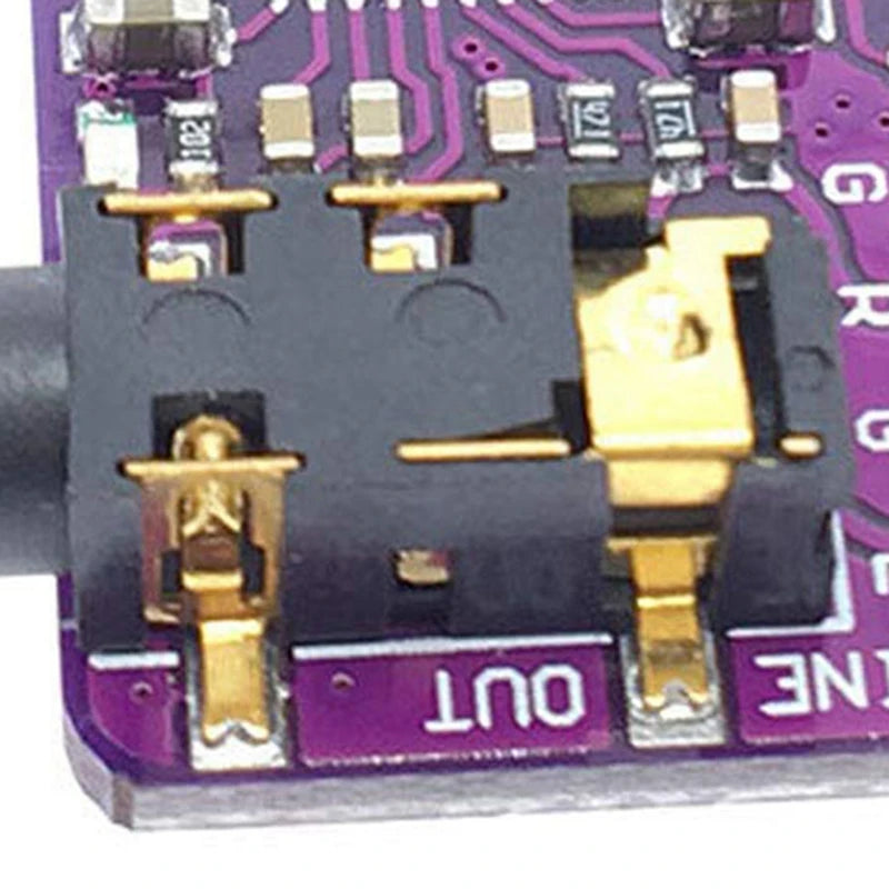 DT21 2X PCM5102 I2S IIS Digital Audio DAC Module, Stereo Converter for Raspberry Pi, 5V