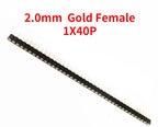 10pcs 2.0mm/2.54mm Pitch 1/2x40Pin Single/Double RowCrystal IC Socket Hole Round Male Female Pin Header Connector