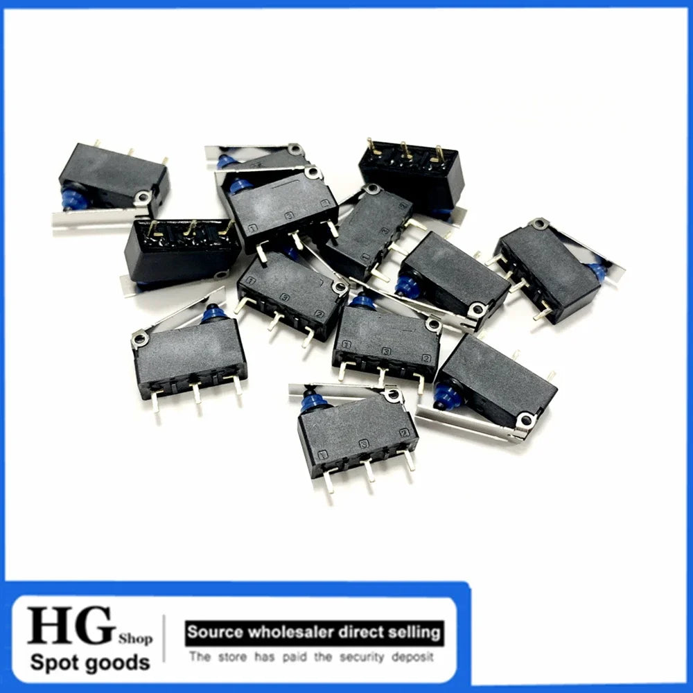 5PCS D2HW-A211D sealed waterproof dust button travel limit micro switch D2HW car door lock G303 3 feet With handle