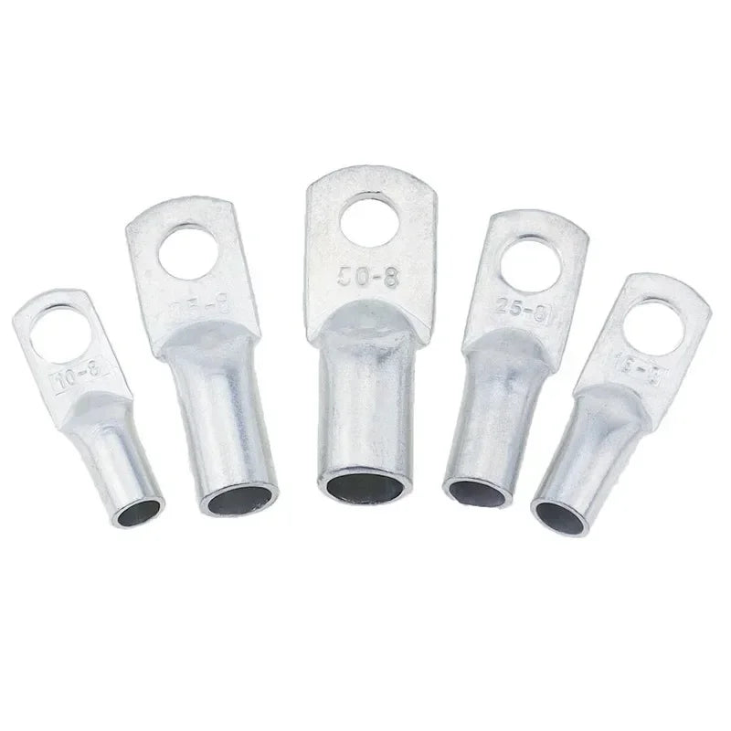 JG Copper Terminal Crimp Terminal Ring Lug Tin Plated Terminal For Connection Electric Cable Power M6 M8 M10 M12 Solid Connector