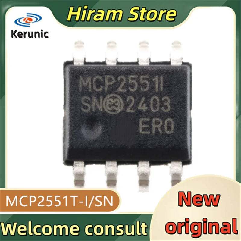 5PCS MCP2551ISN New and Original MCP2551T-I/SN MCP2551T-I MCP2551T MCP2551