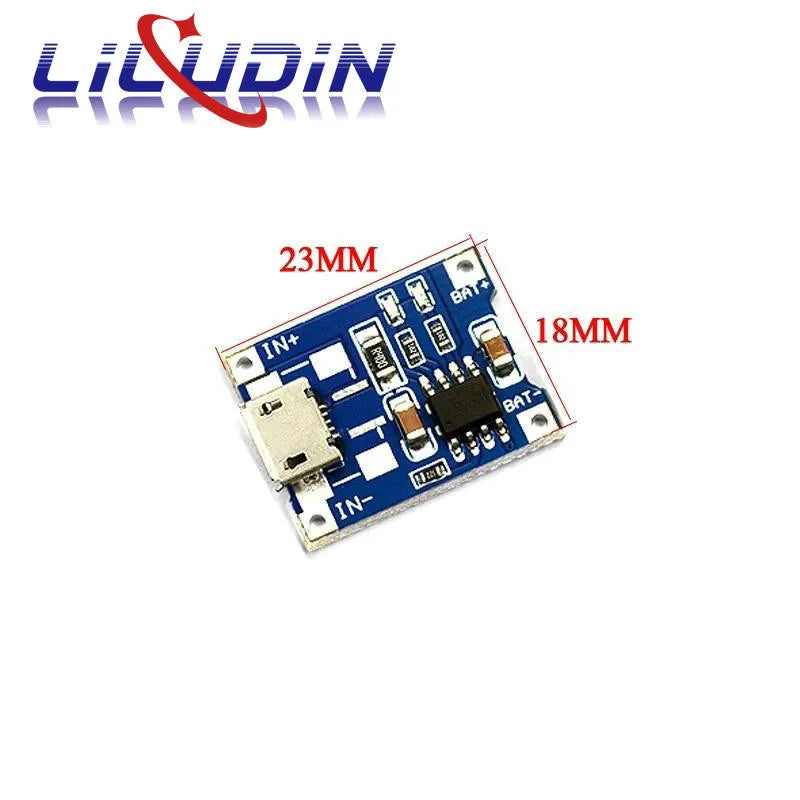 5PCS 5V 1A Micro USB 18650 Type-C Lithium Battery Charging Board Charger Module+Protection Dual Functions TP4056 18650 MINI USB