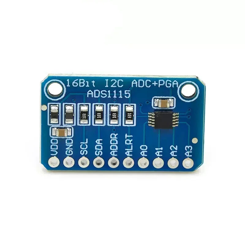 ADS1115 16 Bit I2C Module Precision 4 Channel Development Board Pro Gain Amplifiers 2.0V to 5.5V for Arduino