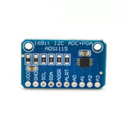 ADS1115 16 Bit I2C Module Precision 4 Channel Development Board Pro Gain Amplifiers 2.0V to 5.5V for Arduino