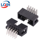10PCS DC3 6P/8P/10P/14P/16P/20P/30P/34P/40P 2.54mm Socket Header Connector ISP Male Double-spaced Straight needle Curved needle