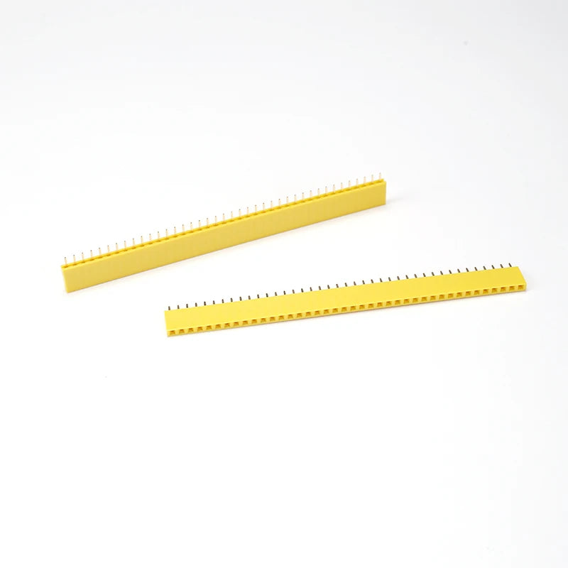 10PCS 1x40 Pin Female Header Strip 2.54mm Pitch Single Row Straight Socket for PCB  40p 40 Pin Connector
