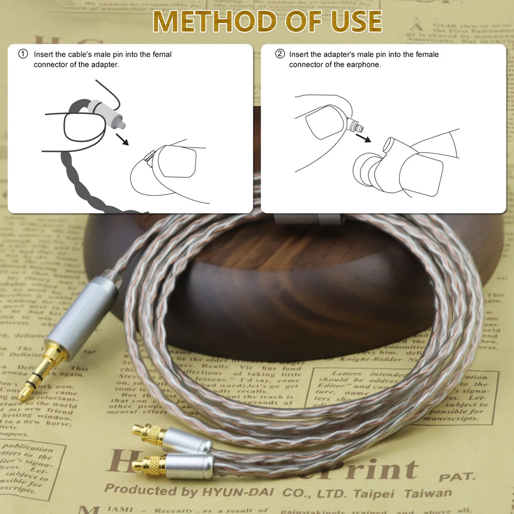 OKCSC Pentaconn EAR Male to MMCX Female Adapter Earphone Connecter for Acoustune HS1650CU/HS1655CU/1670SS/HS1695Ti/1697Ti/ARS153