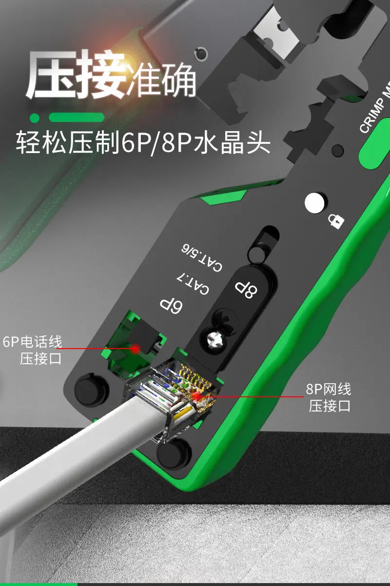 LAOA Network Crimping Tool Ethernet Cable Crimper Pliers for RJ45 RJ11 Connector Professional Wire Stripper Cutter Crimper