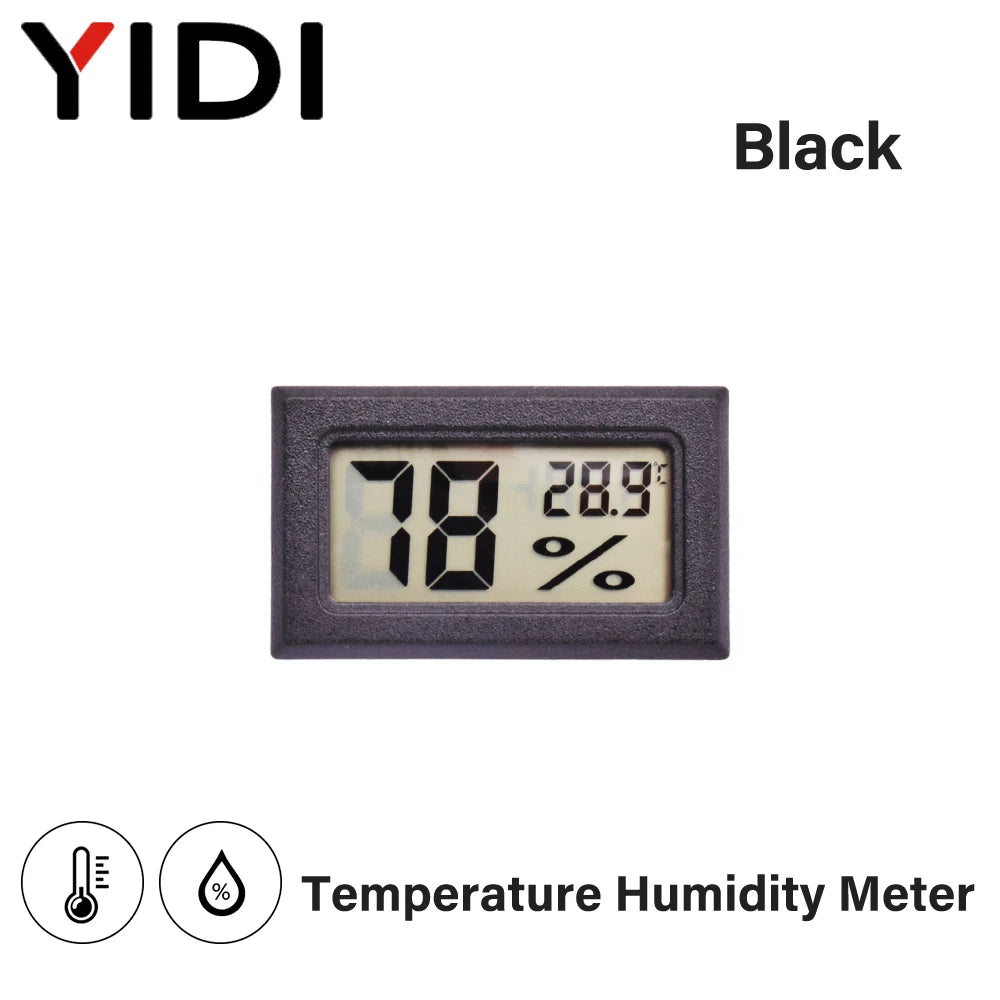LCD Digital Indoor Outdoor Thermometer Thermo Hygrometer Probe Tester Incubator Aquarium Temperature Humidity Meter Sensor Gauge