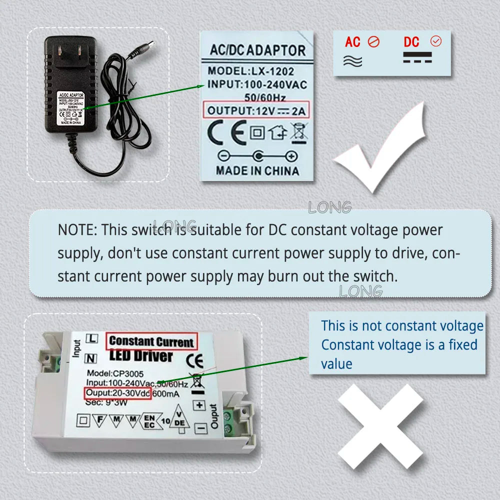 Capacitive Touch Sensor Mini Penetrating Touch Dimmer Switch Hidden LED Control DC 3.7-24V  Water Level Monitor 4MM Penetration