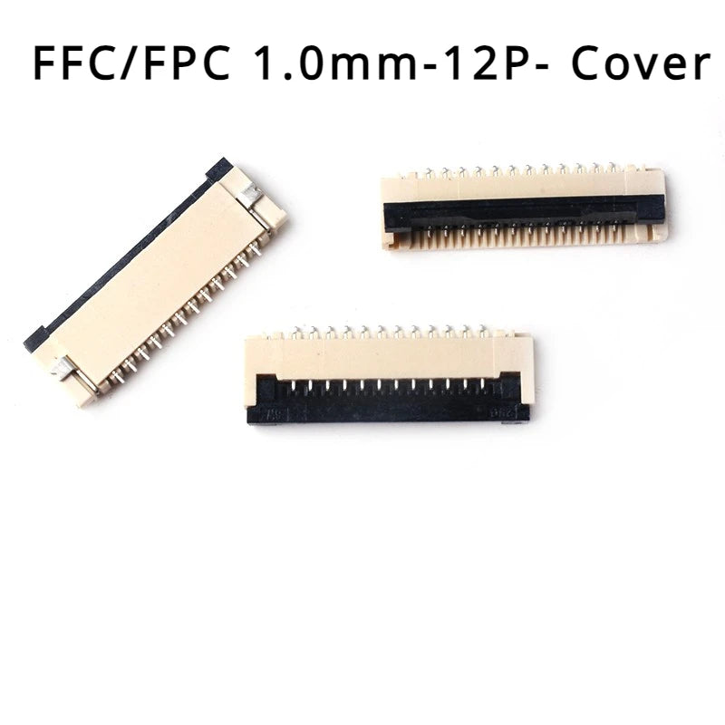 50Pcs/lot FFC FPC Connector 0.5mm 1.0mm 4P/6P/8P/10P/12/14/16/20/24/30/32/40P Pin Flip Type Ribbon Flat Connector Bottom Contact
