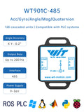 WitMotion WT901C 9-Axis Vibration Inclinometer MPU9250 High-Stability Acceleration+Gyro+Angle(XY 0.05° Accuracy)+Digital Compass
