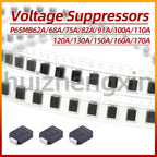 20PCS P6SMB62A/68A/75A/82A/91A/100A/110A/120A/130A/150A/160A/170A TVS/ESD SMB/DO-214AA Transient Voltage Suppressors