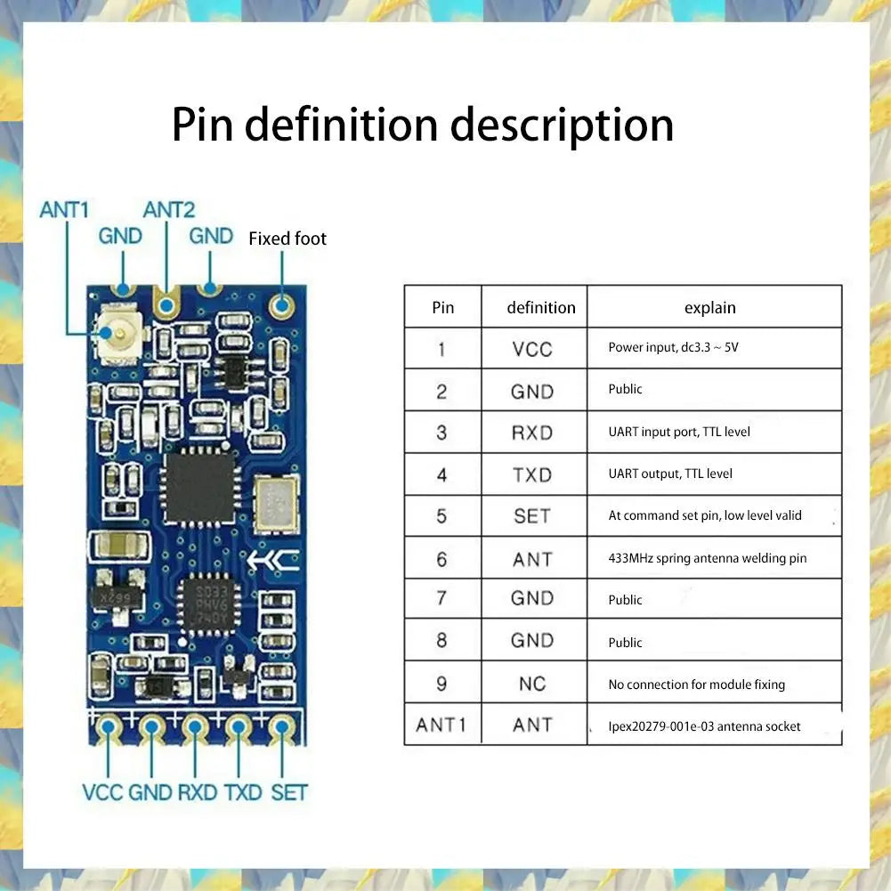 Smartwave-HC-12 433Mhz SI4463 Wireless Serial Port Module 1000M Replace Bluetooth HC12，HC-12 433Mhz SI4463 Wireless Serial Port
