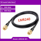 LMR240 RF Coaxial Cable SMA Male to SMA Male High Frequency Signal Antenna Low Loss Standing Wave 50-4 Pigtail Adapter Jumper