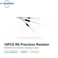 10PCS RE Precision Metal Film Non-Inductive Resistor 0.1% 25PPM 0.25W 0.5W 1W 2W Sampling Resistor