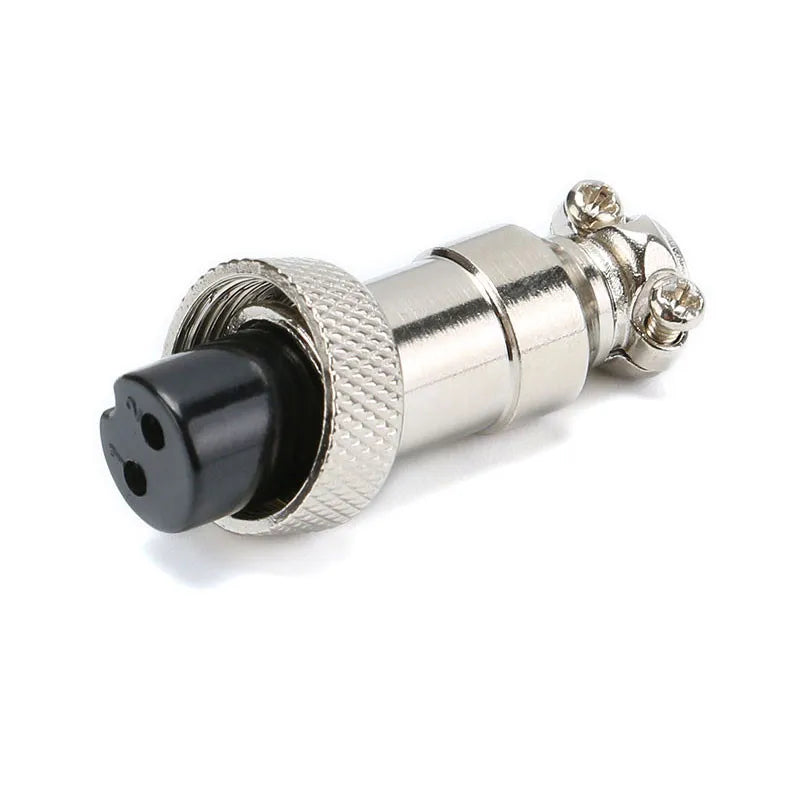2/5 Pcs GX12 Aviation Connector Female Panel Mount Socket, 2/3/4/5/6 Pin Circular Wire Plug