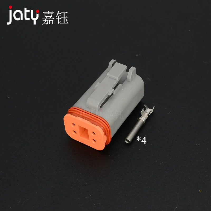 Deutsch Waterproof Connector with Fixed Flange Plug DT04-2P-L012 DT04-4P-L012 DT04-6P-L012 DT04-8P-L012 DT04-12P-L012 DT06-2S