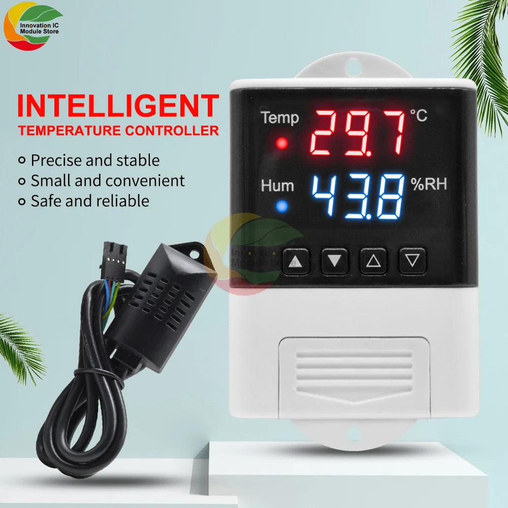 AC 110V 220V DTC2201 DTC1201 Temperature Controller Thermostat DS18B20 NTC Sensor APP Control For Smart Home