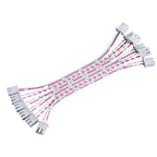 10pcs XH2.54mm 2P 3P 4P 5P 6P 7P 8P-12P Female to Female Connector with 26AWG Red White Wire Cable XH2.54 Double-ended Plugs