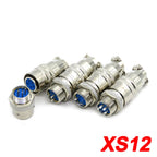 XS8 XS9 XS10 XS12 Aviation connector push-pull circular quick connector 2PIN ~ 6PIN Gold plated contact Male and Female plug