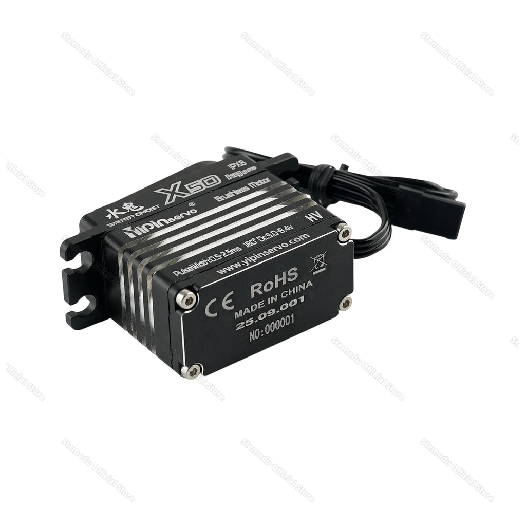 GX Yipin X50 Pro 50KG HV Servo Waterproof IPX8 Digital Brushless Motor for 1/8 1/10 RC Cars/Crawlers 25T Metal Arm Gear 180/270
