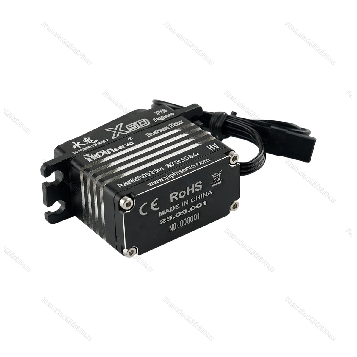 GX Yipin X50 Pro 50KG HV Servo Waterproof IPX8 Digital Brushless Motor for 1/8 1/10 RC Cars/Crawlers 25T Metal Arm Gear 180/270