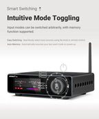 AIYIMA A80 Upgraded TPA3255 DAC Bluetooth PFFB Stereo Power Amplifier 300Wx2 Class D HiRes Digital Amp RCA TRS OPT COA USB Input