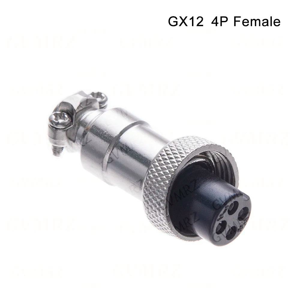 GX12 2 3 4 5 6 Pin Docking Aviation Plug Socket Waterproof Circular Connector