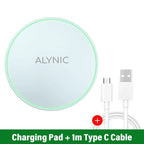 Wireless Charger For iPhone 17 16 15 14 13 Pro Max Induction Fast Charging Pad Dock Station For Samsung S25 S24 Xiaomi Huawei
