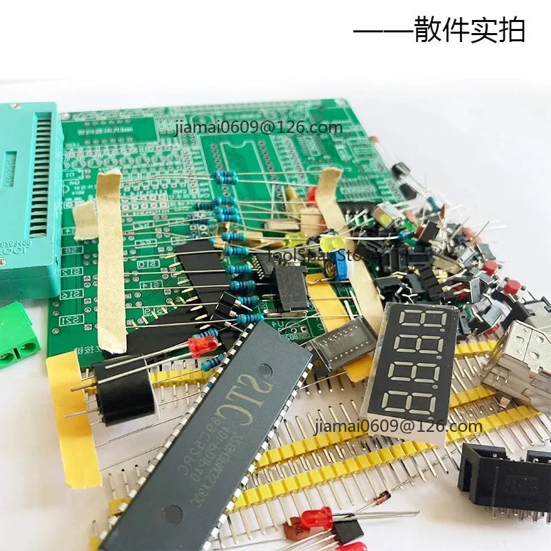 DIY KIT STC89C52 51‑52 MCU Development Board 8051 Microcontroller Learning Experiment Kit