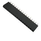 100pcs 2.54mm Single Row Straight 0.1" Reflow Rohs Gold PCB Connector PH8.5 2/3/4/5/6/7/8/9/10/12-40P Female Pin Header Socket