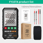 MASTFUYI Auto-Ranging Digital Multimeter High Precision 6000 Counts True RMS Tester Capacitance Ohm Hz Test Electrician Tools