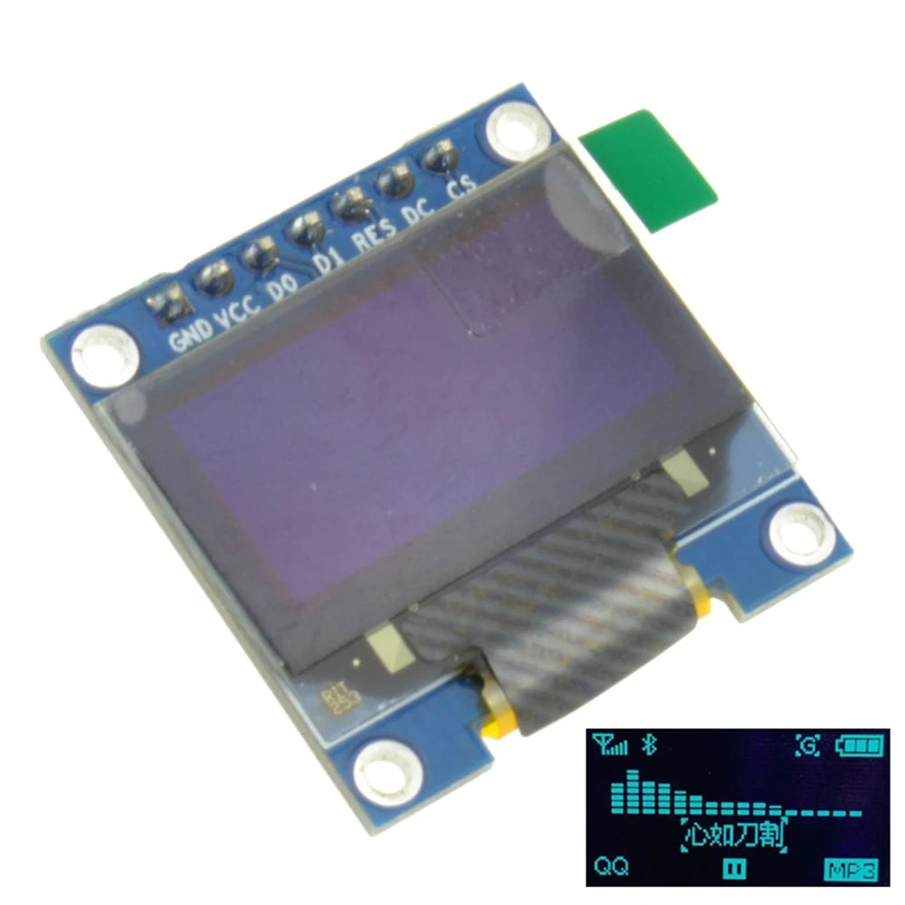 2PCS/lot 0.96 Inch OLED Display Module SSD1306 128x64 Resolution Low Power Consumption I2C Interface for DIY Projects