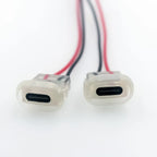 2pin USB Type C 5A Input type Charging Socket With LED lights Plate Waterproof USB-C Power Port TYPE-C Female Connector Jack