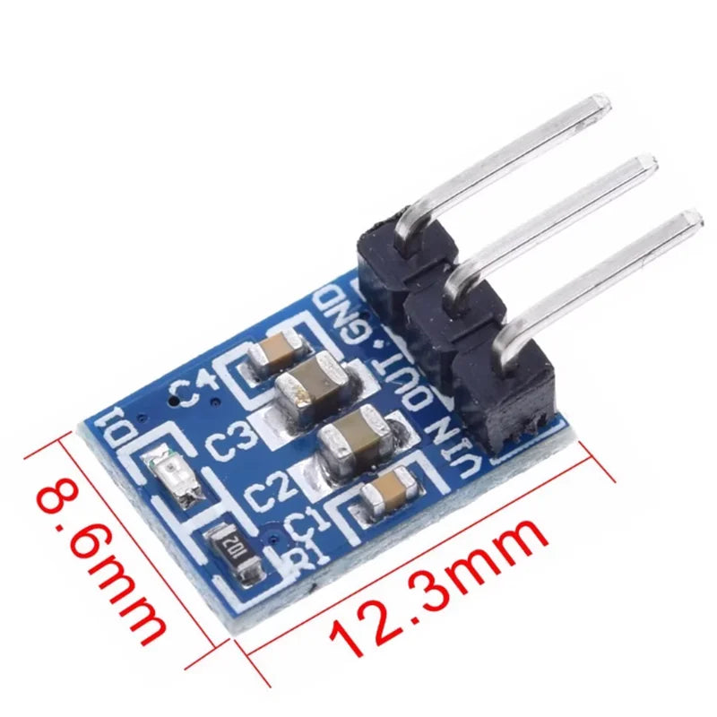 5PCS/Lot DC 5V to 3.3V Step-Down Power Supply Module AMS1117-3.3 LDO 800MA AMS1117-5V Module