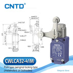 CNTD CWLCA32-41M Vertical Limit Switch 10A 380VAC IP66 DPDT Za Double-Break Fork Swing Rod Metal Industrial All-new upgrade
