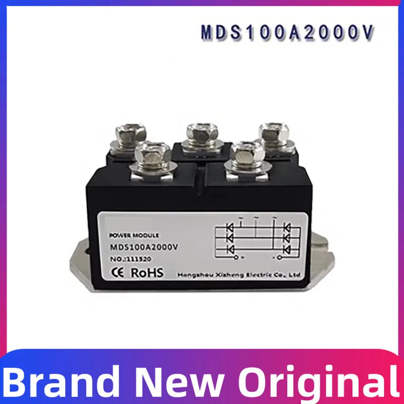 (Type I) Commercial electromagnetic stove MDS100A 150A 160A 200A 250A1600V 2000V 2200V three-phase rectifier bridge module