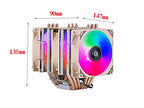 XUANFENG Air-cooled CPU Cooler 90mm Fan Twin Towers 4/6 Heat Pipe 4pin/PWM Compatible LGA2011 115x 1200 1700 X79 X99 AMD AM3 AM4